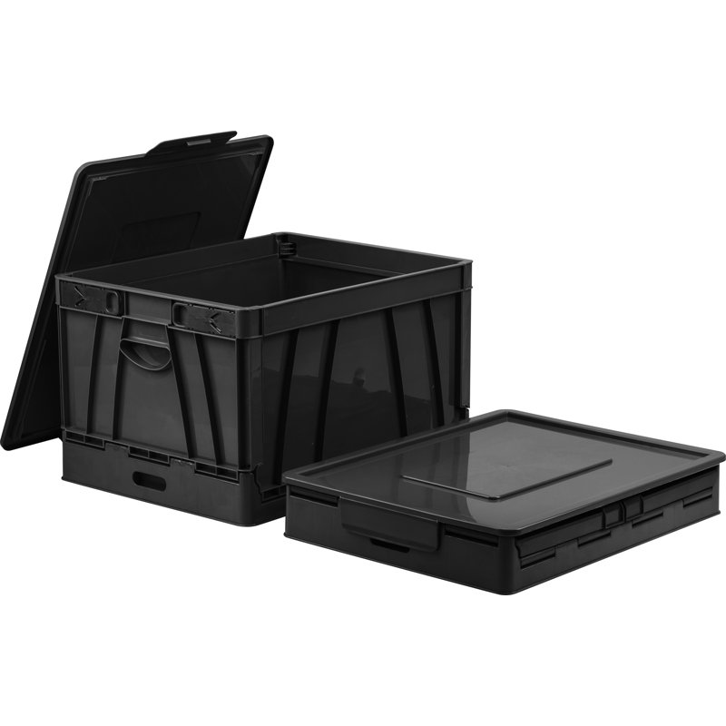 STOREX Collapsible Crate with Lid Wayfair